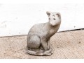 Vintage Cement Siamese Seated Cat 