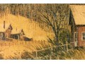 Oil On Canvas, Country Landscape With Farmstead