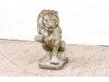 Vintage Seated Cement Lion