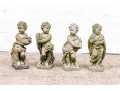 Vintage Cement Set Of Four Seasons, 20
