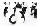 Collection Of Seven Hand-painted Bone China Cats