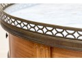 Vintage Marble Top Bouillotte Table
