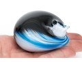 Artisanal Steven Newell Hand-blown Glass Paperweight