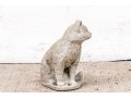 Vintage Seated Cement Garden Cat Statue
