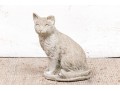 Vintage Seated Cement Garden Cat Statue