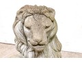 Vintage Seated Cement Lion