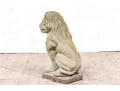Vintage Seated Cement Lion