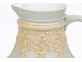 Stunning Mettlach Relief Decorated Ceramic Water Pitcher