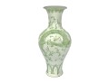Large Chinese Dragon Relief Porcelain Vase From Lillian August