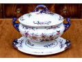 Antique English Ironstone Tureen With Underplate