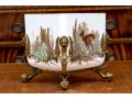 Attrib. Mount Washington Painted Glass Jardiniere On Stand