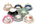 Collection Of Eight Vintage Tea Cups And Saucers, Mostly English