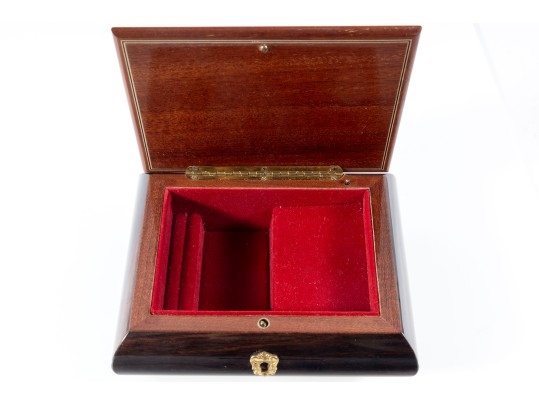 Italian Reuge Marquetry Trinket Box 