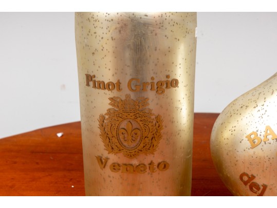 Bassano & Veneto Mercury Glass Decorative Bottles