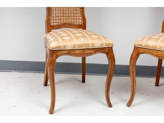 Hickory Co. Country French Provincial Cane Back Side Chairs