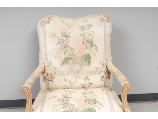 Vintage French Ball & Claw Foot Armchair