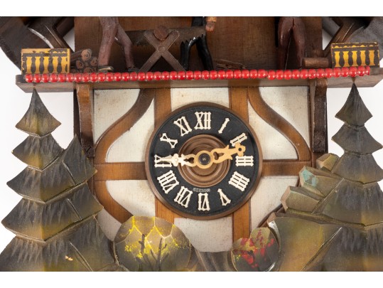 West German Cuckoo Clock By E. Schmeckenbecher