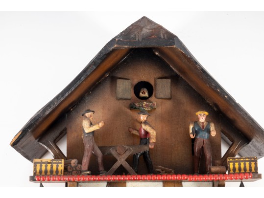 West German Cuckoo Clock By E. Schmeckenbecher