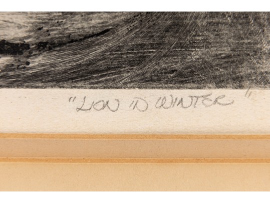 J.L. Holloway Signed & Numbered Etching Entitled, 