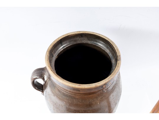 Antique Salt Pottery Butter Churn Pot