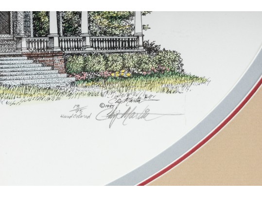 Pencil Signed Limited Edition Hand-Colored Estate Lithograph