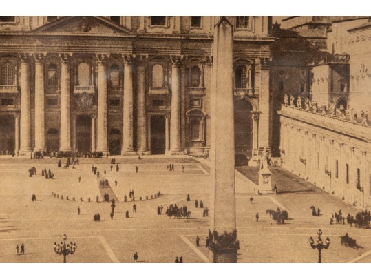 Charles Soulier (Italian, B. 1840 - 1891) Saint Peters Square Vintage Photo Print