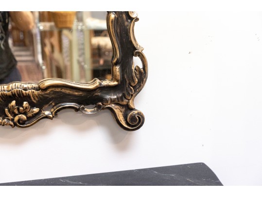 Black/Gilt Rococo Style Wall Mirror 
