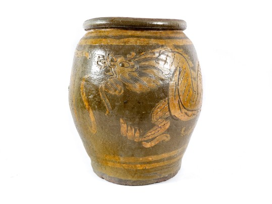 Large Earthenware Dragon Pot Planter