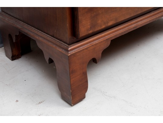 Vintage Eldred Wheeler Chippendale Style Cherry Tall Chest Of Drawers