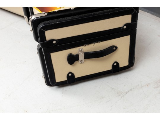 Trio Of Retro Global Views Travel/Storage Trunks