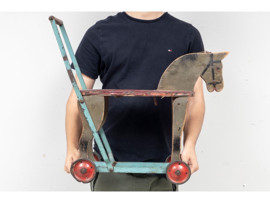 1940's Child's Ride-Along Horse Toy