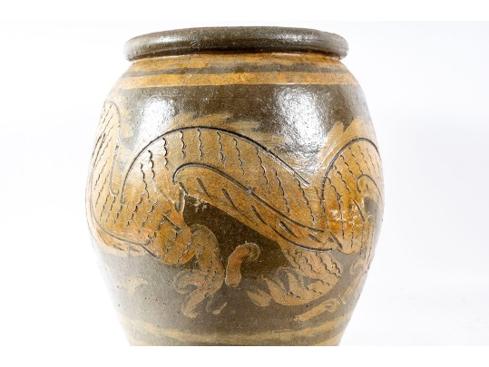 Large Earthenware Dragon Pot Planter