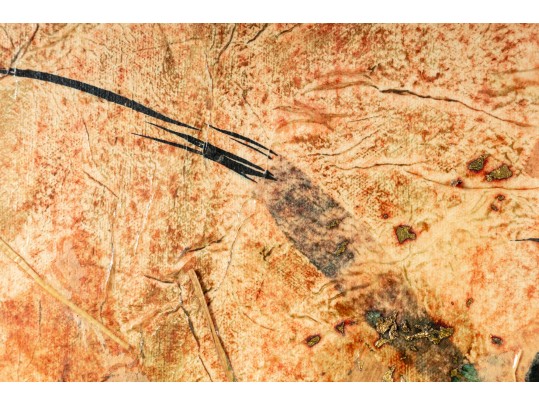 Bhuddist Mixed Media Collage -- Unknown Artist