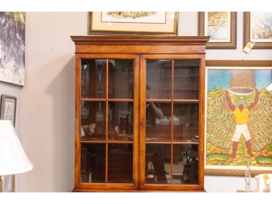 Vintage Sheraton Mohogany China Cabinet