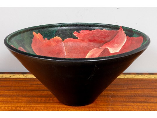 Large Hand-Painted Ceramic Bowl