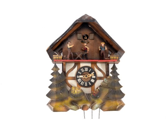 West German Cuckoo Clock By E. Schmeckenbecher