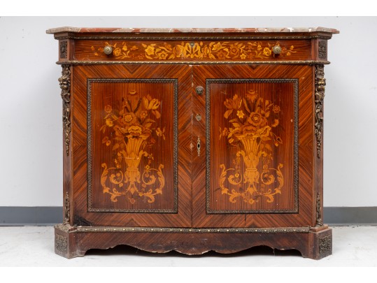 19th Century French Marquetry Buffet