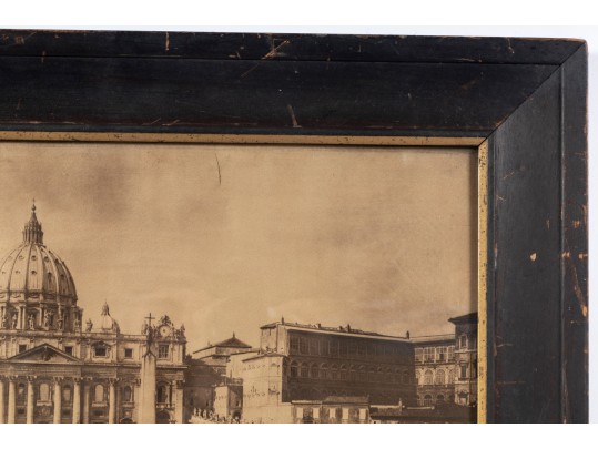 Charles Soulier (Italian, B. 1840 - 1891) Saint Peters Square Vintage Photo Print