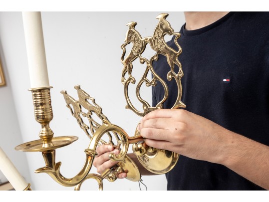 Virginia Metalcrafters Brass Sconces