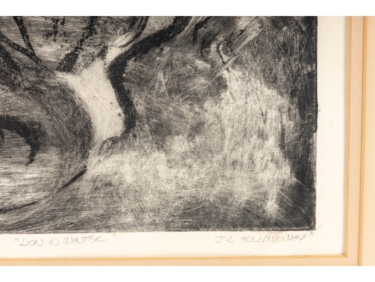 J.L. Holloway Signed & Numbered Etching Entitled, 