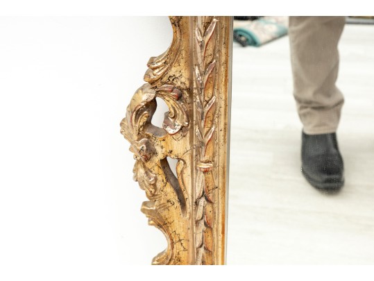 Rococo Giltwood Hand Carved Wall Mirror