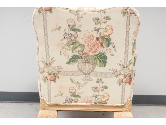 Vintage French Ball & Claw Foot Armchair