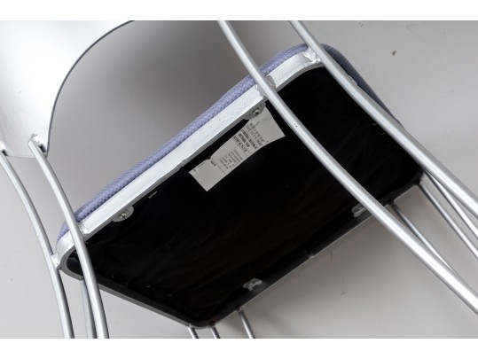 Two Retro Steel Parlor Chairs 