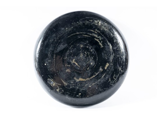 Decorative Oriental Black Laqeured Bowl