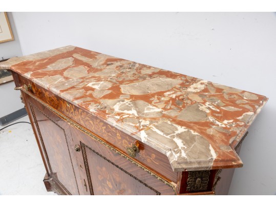 19th Century French Marquetry Buffet