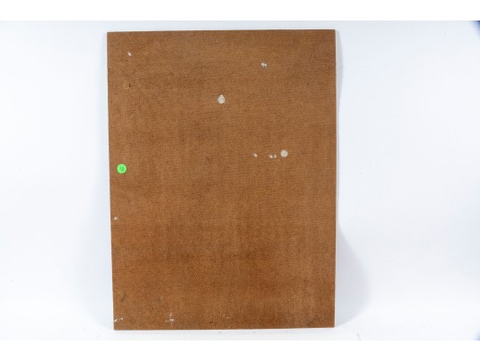 Textured Oil On Board Aqueduct Impressionist Painting -- Unknown Artist