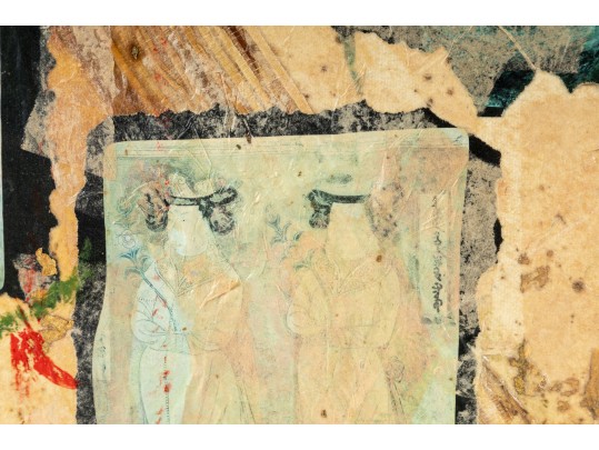 Bhuddist Mixed Media Collage -- Unknown Artist