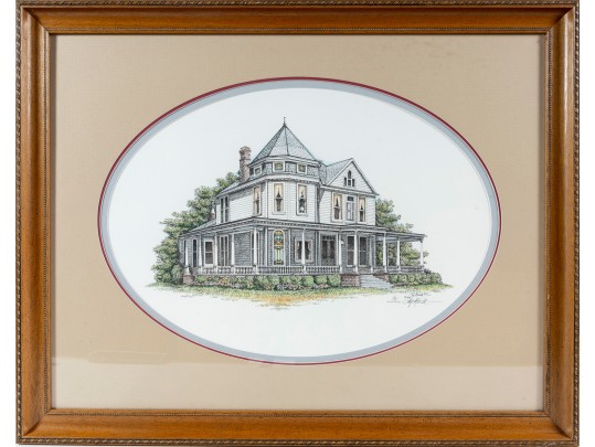 Pencil Signed Limited Edition Hand-Colored Estate Lithograph