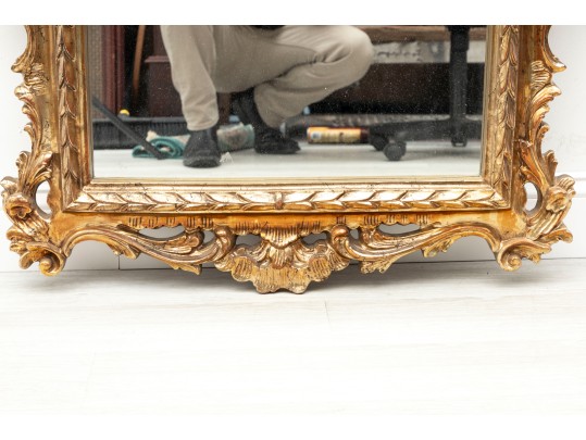Rococo Giltwood Hand Carved Wall Mirror