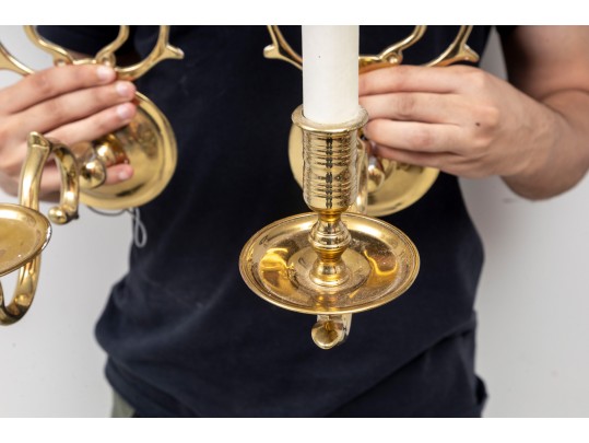 Virginia Metalcrafters Brass Sconces